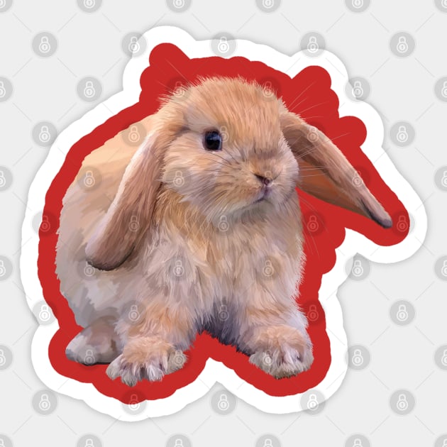 Bunny Sticker by sibosssr